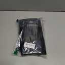 RYB HOME Blackout French Door Curtain - Privacy Thermal Insulated Window Shades for Patio Kitchen Front Entry Back Door Glass Window, Self Adhesive No Drill, Black, W26 x L69 inches, Black, 1 Panel