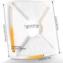 20 Pcs Cat Water Fountain Filters - Pet Water Fountain Filters 3 Triple Filters Replacement with Lonic Resin and Activated Carbon for Square 84oz/2.5L Automatic Pet Fountain Cat Water Fountain