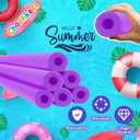 Chochkees Pool Noodles 52" x 2.5" Inch Swimming Hollow Core Foam Tube, Floating Thick Noodles for Floating, Pool Accessories