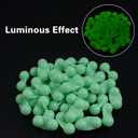 4 x FUSIGO Fishing Double Rattle Beads, 35pcs Catfish Rattles Bells Portable Plastic Fishing Beads Catfish Rig Rattles Attractor Tackle Accessories for Catfish Bass Pompano (Green Luminous- 35pcs)