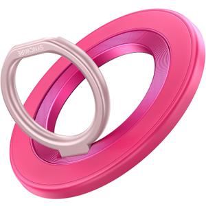 SYNCWIRE Magnetic Phone Ring Holder for MagSafe, 360° Rotation Cell Phone Grip Stand Finger Ring Kickstand Two-Sided Magnet Compatible with iPhone 17 Pro Max 16 15 14 13 12 MagSafe Accessories