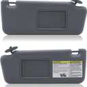 KAOLALI Left & Right Sides Sun Visors Set for 2005-2012 Toyota Tacoma Sunvisor Replacement Without Light - Replaces 74320-04181-B1, 74310-35C00-B0, Gray