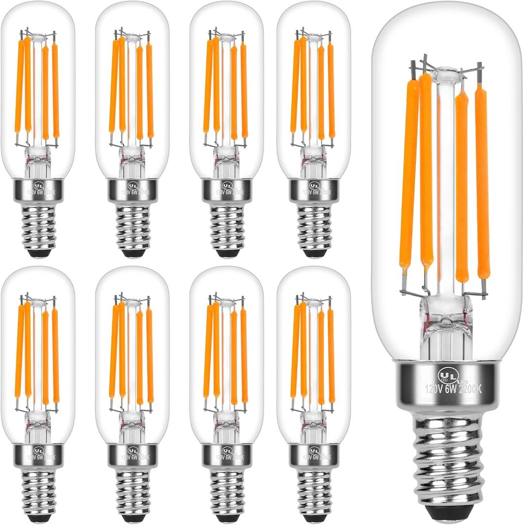 E12 LED Bulb, 6W E12 Bulb Dimmable (60W Equivalent) with Soft Warm White 2200K, Candelabra Light Bulbs with 90+ CRI, No Flicker for Chandeliers,Ceiling Fan,Pendant,Vanity (8Pack) (8 Count (Pack of 1), 2200k-candlelight)