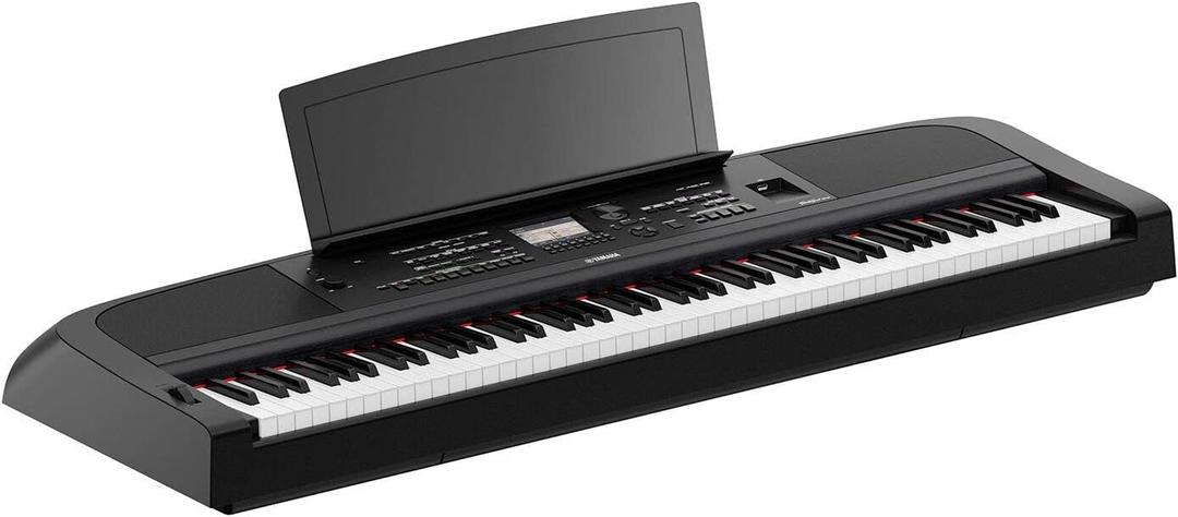 Yamaha 88-Key Weighted Digital Piano, with Foot Switch and Music Rest, Black-Furniture Stand Sold Separately, 167.64 x 45.72 x 20.32 cm (DGX670B)