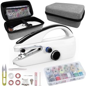 Sewing Kit:  Sewing Bliss in one Box. Handheld Sewing Machine,Beginner's Sewing kit with Storage,Two Power Supply Modes, Portable mini Sewing Machine