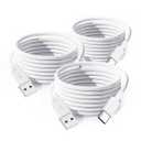 3-Pack USB A to USB C Car Carplay Cable for iPhone 17, 17 Air, 17 Pro, 17Pro Max, iPhone 16, 16 Plus, 16 Pro, 16Pro Max, 16E, 15, 15 Plus, 15 Pro, 15Pro Max, iPad 10th, iPad Pro 12.9" 13" 11"(6.5ft)