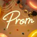 Prom Neon Sign Prom Party Neon Light Prom Decorations 2026 Prom Sign for Backdrop Grad Light Up Letters Graduation Party Decorations Class Of 2026 Congrats Grad Party Decor Gifts