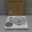 30X LED Lighted Makeup Mirror: 8.5in Wall Mounted Magnifying Mirror with Light - Chrome