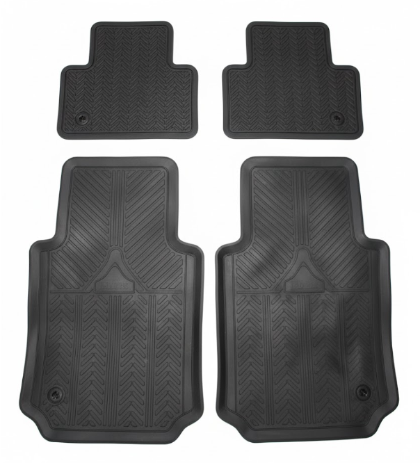 CA 4PC Trim To Fit BLK Rubber Floor Mat