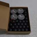 Car Wheel Center Hub Cap Kit with Logo, Hubcaps Accessories for TES la Model 3 Model Y 4 Grey &Silver Hub Center Caps + 22 Black Lug Nut Covers (Grey&Silver)