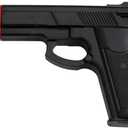 Rubber Training Pistol, 7 Inch, Yellow, Law Enforcement Practice Replica (Black)