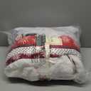 PAVILIA Premium Christmas Sherpa Throw Blanket | Christmas Decoration Reindeers, Fleece, Plush, Warm, Cozy Reversible Microfiber Holiday Blanket 60x80