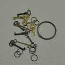 Skeleton Key Set, 26-Key Universal Replacement Skeleton Keys Kit for Antique Dresser, Chinese Cabinet, Antique Furniture and Old Style Cabinets or Doors, Collectible Gift (1.2-3.2inchs, Gold/Silver/Black)