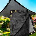 E.share 40%-50% Black Sun Shade Cloth Outdoor - 8Ft X 10Ft Garden Shade Netting with Grommets for Greenhouse, Plant Covers, Patio, Chicken Coop, Barn & Kennel