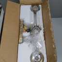 3-Light Bathroom Vanity Light, Modern Brushed Gold Wall Lights with Clear Glass Shades, Bathroom Wall Sconce Lamp for Mirror Living Room Bedroom Hallway