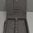 KDD Tablet Pillow Stand with Storage, Foldable iPad Holder for Bed, Lap and Desk, Angle Adjustable Soft Pad Dock with Stylus Mount Compatible with Ipad Pro 12.9, 10.5, 11, Air, Mini, Phones, Books (Light Grey)