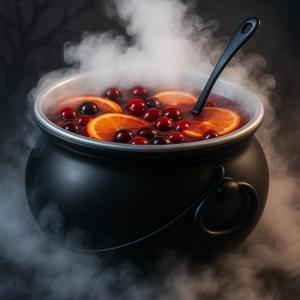 LemonRoad 3 Pcs Halloween Decoration 12.6 Inch Cauldron Trick or Treat Bucket Plastic Punch Bowl with Ladle Black Cauldron Candy Bowl for Halloween and St. Patrick's Day Party