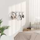 3 x pickpiff Adhesive Wall Coat Hooks - Heavy Duty Stick-On Door Hanger, Metal Hook for Hanging Towel,Purse, Robe, Backpack, Jacket, Clothes - for Bathroom,Dorm, Closet, Kitchen - Silver, 6 Pack