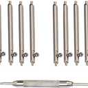 20mm Quick Release Spring Bars Watch pins & Galaxy Watch 4 5 6 7/4 Classic/ Active 2 44mm 40mm Pins, 20mm Stainless Steel Watch Pins 8PCS Diameter 1.5mm + Spring Bar Tool(20mm)