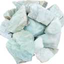 BEZAVO 1lb Amazonite Rough Crystals Bulk, Gemstone Rough Stones Crystals for Tumbling, Cabbing, Polishing, Wire Wrapping, Home Office Decor, Wicca & Reiki Crystal Healing Good Luck