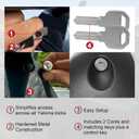 Lock Cylinders 8 Pack for Yakima Car Roof Rack System, Lock Cores for Yakima Lockable Accessories, Includes 8 Cores, 4 Keys & 2 Control Keys