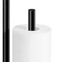 Toilet Paper Holder Stand, Toilet Paper Stand Black, Free Standing Toilet Paper Holder, Toilet Paper with Storage by Bath