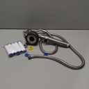 Ion Drops Filtered Shower Head with Handheld, High Pressure Water Flow Showerhead, with Shower Head Filter for Hard Water Boosting, with ON/OFF Switch and Rotatable Head (Silver gray)