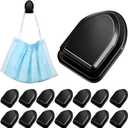 Frienda 15 Pieces Car Black Sticky Hooks Multifunctional Vehicle Adhesive Hooks Hanging Car Storage Hooks for Key USB Cable Earphone Cable Holder Vehicle Decor