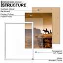 A PLUS MAX 20x28 Picture Frame, White Engineered Wood Frame for 20 x 28 Inch Picture Poster Photo, Light Weight 20 by 28 Frame with Wood-grain for Wall - 1 Pack/White/20 x28