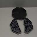 Anti Vibration Pads for Washing Machine - Double Heighten Washer and Dryer Pedestals High Hard Wearing Square Rubber Foot Pads, Noise Cancelling and Shock Support Protects Pedestals (3.14 Inch Double Heighten)