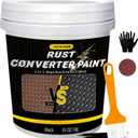 2-in-1 Rust Converter & Metal Primer 35oz Black - Rust Inhibitor Paint for Metal, Rust Reformer & Corrosion Protection, Heat Resistant Anti Rust Coating for Automotive Frames, Trailers& Tools