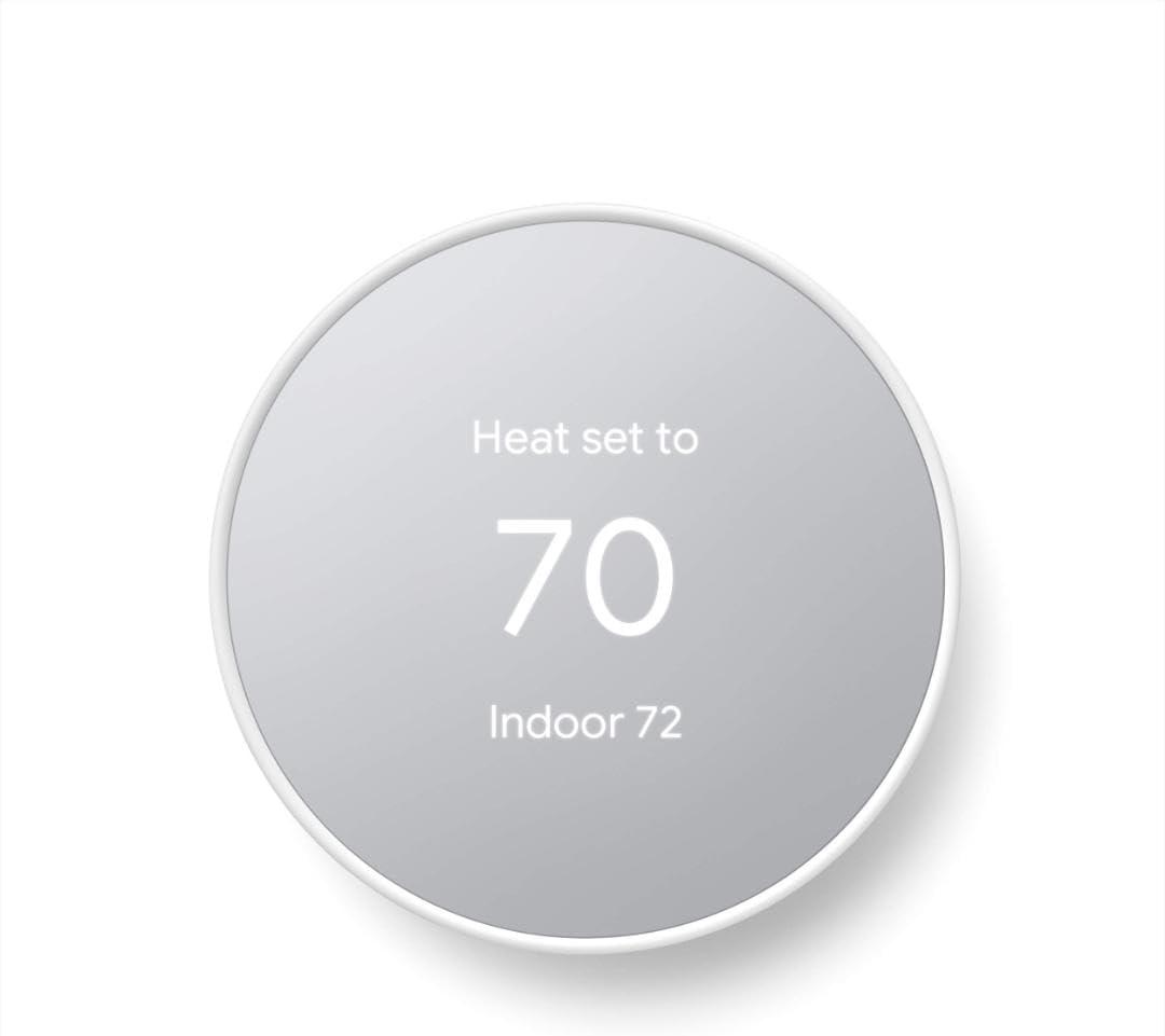 Google Nest Thermostat  Smart Thermostat for Home  Programmable Wifi Thermostat  Snow