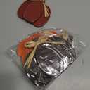 Faccito 3 Pcs Fall Decorations Wooden Pumpkin Signs Thanksgiving Table Centerpieces Autumn Tiered Tray Decorations Farmhouse Pumpkins Block with Straw Bow for Home Mantel Harvest Party(Retro Color)