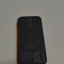 SURITCH for iPhone 15 Case with Magnetic Camera Slide Cover and Adjustable Kickstand, Compatible with MagSafe, Shockproof Bumper Case Slim Protective Cover 6.1 Inch, Black