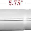 Pack of 2 Exhaust tips - to Fit 1.5 to 2 Inch Exhaust Tail Pipe Diameter- Stainless Steel to give Chrome Effect - Car Muffler Tips