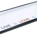 Pavilion Gift Company 67538 12 Inch Stoneware Serving Tray Live Love Lake, Blue