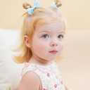 Jollybows 80 Pcs Hair Bow Tie For Girls - Baby Mini Hair Tie Bows Elastic Hair Accessories For Toddler Infant