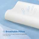 AM AEROMAX Firm Contour Memory Foam Pillow, Cervical Pillow for Neck Pain Relief, Neck Orthopedic Sleeping Pillows for Side, Back and Stomach Sleepers.