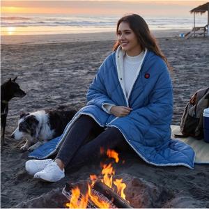 Wearable Heated Blanket,12V Cordless 15000 mAh,3 Heating Set, 70"x 50"