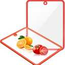 Cutting Board, Glass Cutting Boards for Kitchen, Chopping Board Set with Non-Slip Edges & Hanging Hole, Dishwasher- Safe Clear Cutting Board for Countertop, Meal Prep & Serving