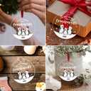 6 x Our First Christmas as Grandparents 2025 - Baby Pregnancy Announcement Ornament for New Grandparents - First Time Grandma Grandpa Gifts 2025 - Grandma Grandpa Acrylic Ornament Keepsake