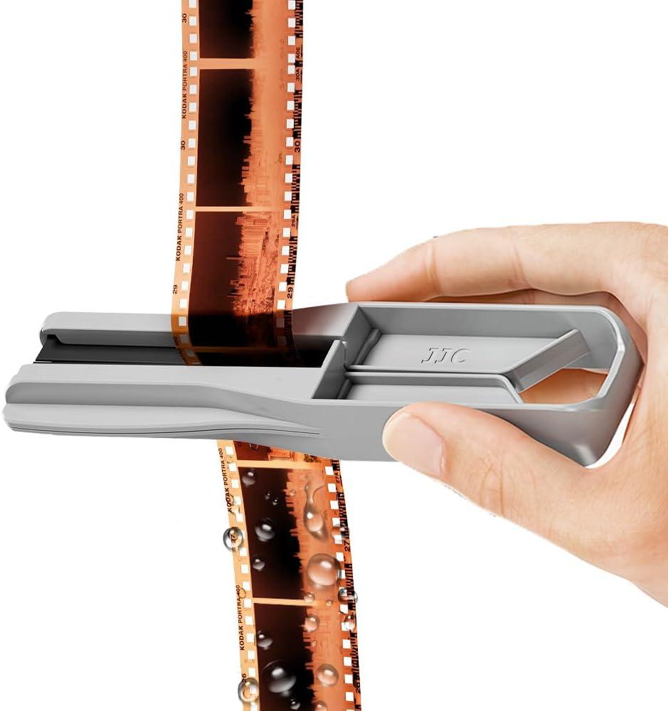 JJC 35mm 120 Film Squeegee,Film Wiper Compatible for 135 120 Negative Film with Soft Silicone Blades to Streak Free Wiping & No More Marks