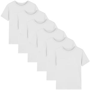 6 Pack Boys Athletic Quick Dry T Shirts Short Sleeve Moisture Wicking Tee Shirts Active Tops for Kids Youth, 9-10Y