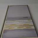 Gold on Gray Canvas Art Print Gallery Wrapped Painting 37x20