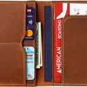 Genuine Leather Passport Holder,Handmade Passport cover, Travel Passport Protector with RFID Blocking for Men Women