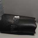 Arenarug Upgrade Scalloped Embossed Kitchen Mats for Floor 2PCS Cushioned Anti Fatigue Waterproof Foam Kitchen Rugs Non Slip Washable Comfort Standing Mat for Office Sink Laundry, Black (17.3"x30"+17.3"x47", Basic Solid- Black)