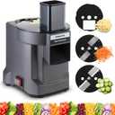 3 in 1 Electric Vegetable Chopper, Multifunctional Chopper Vegetable Cutter Slicer Dicer Machine Automatic Cutter for Onion Shredder Potato Slicer, Veggie Processor Home Use
