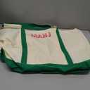 Extra Large American Mahjong Empty Bag 25.2 x 14.17 x 9.06 Inches Mahjong Tote Bag for Game Players Lover Gifts(Green)