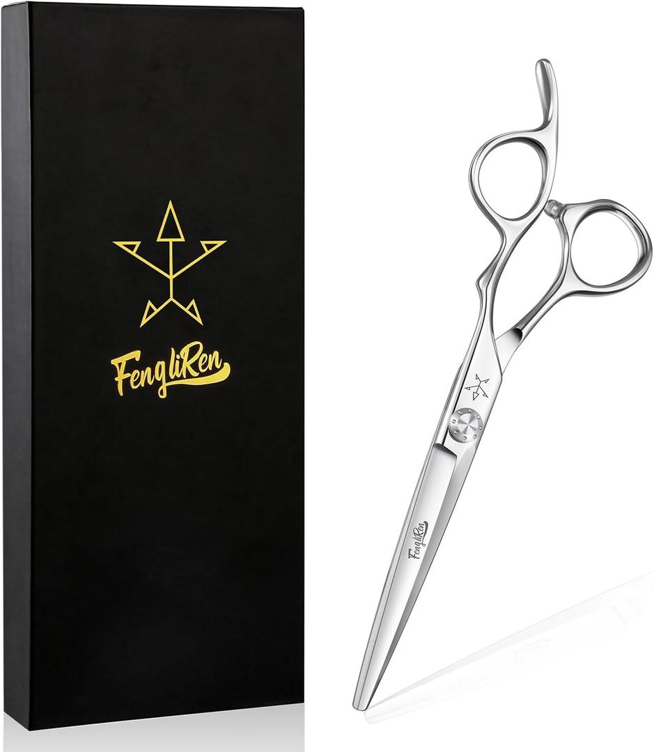 High-end Professional Extremely Very Sharp Barber Hair Cutting Scissors Hairdresser Shears For Hair 5 Inch Haircut Scissor Made Of Stainless Steel Alloy For Hairdressing Salon and Home Use
