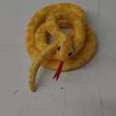 HWD 3.6 ft Long Soft Snake Dolls, Cute Stuffed Animals Plush Pranks Spoof Stuff Toys, Gifts for Kids, Children, Birthday, Halloween, Christmas, Home Decoration (Yellow)